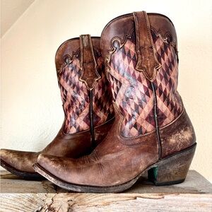 Ariat Brown Distressed Leather Cowboy Boot 8